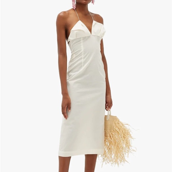 Jacquemus Bambino Halterneck Pleated Dress - Picture 1 of 7